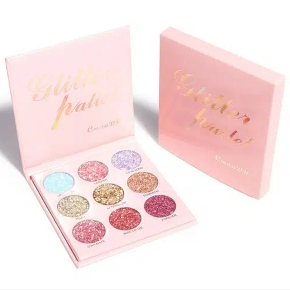 9 Color Glitter Eyeshadow Palette Eyeshadow Makeup Palettes Glitter Eyeshadow - Picture 5 of 5